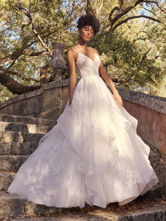 Vestido de noiva decote em sales v