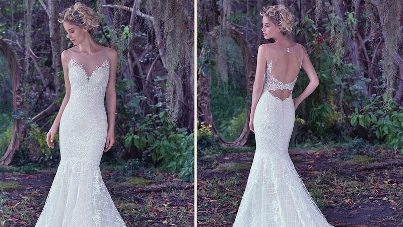 fotos de vestido de noiva sereia com renda