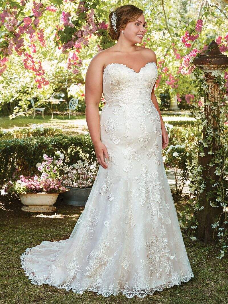 vestido de noiva ombro a ombro plus size