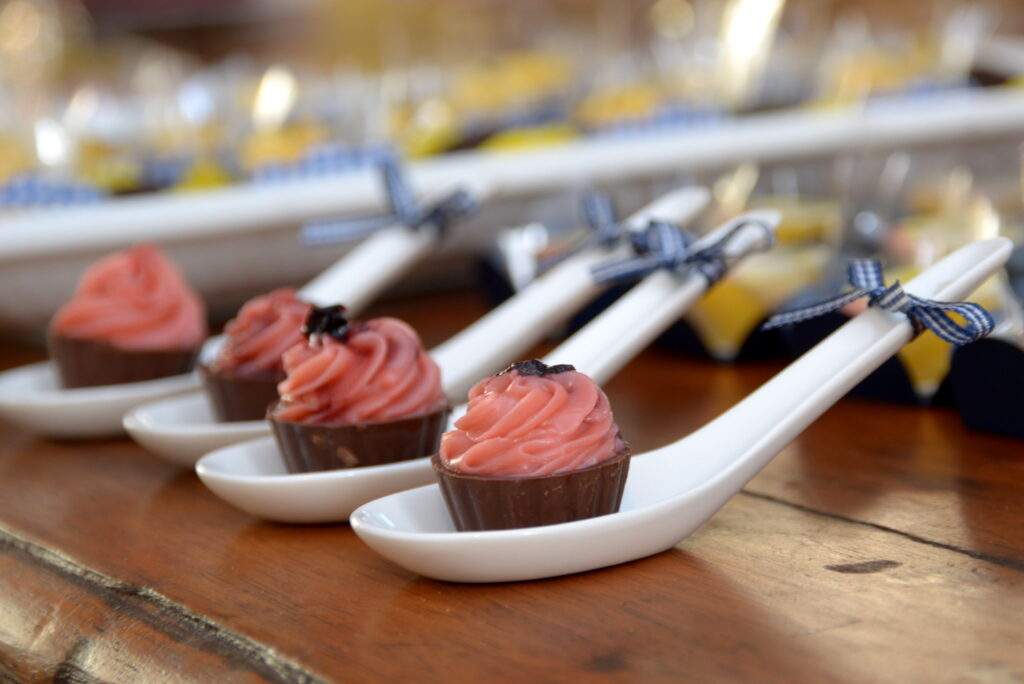 Doce de colher no menu de casamento