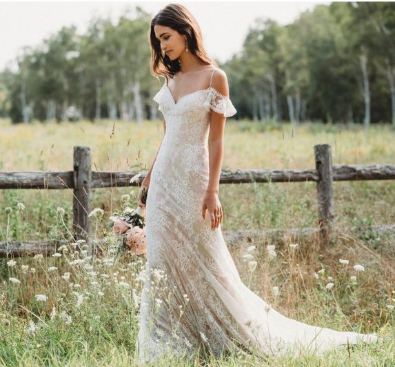 vestido de noiva casamento campo