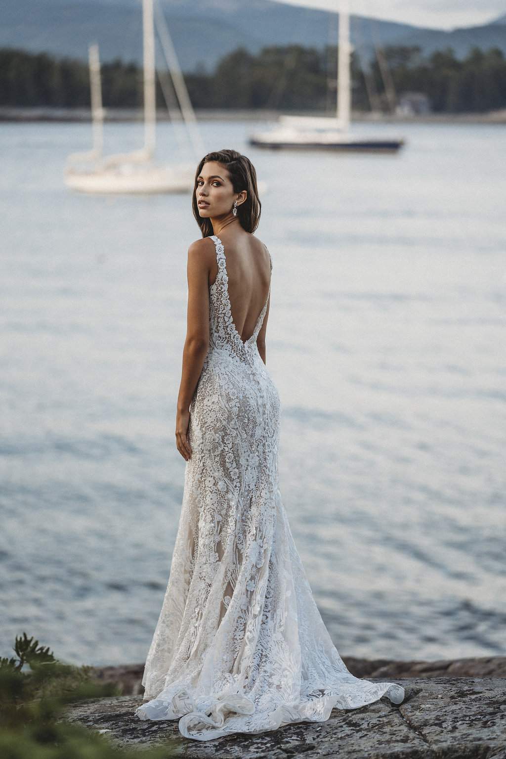 vestido noiva semi sereia