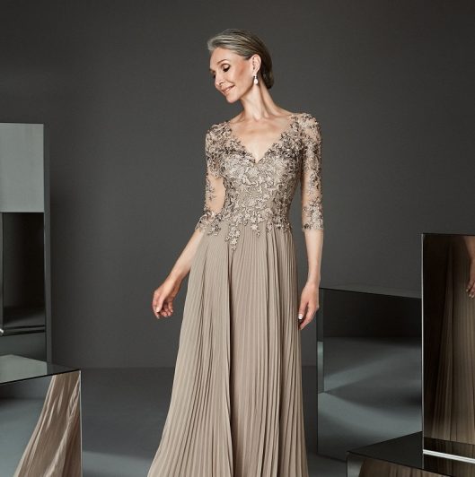 vestidos elegantes para senhoras de 60 anos