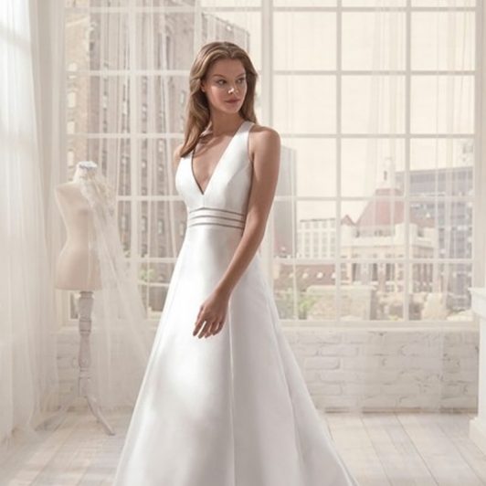 vestido noiva decotado