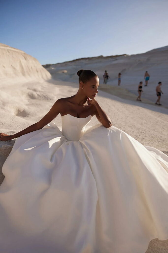 vestido de noiva pele negra